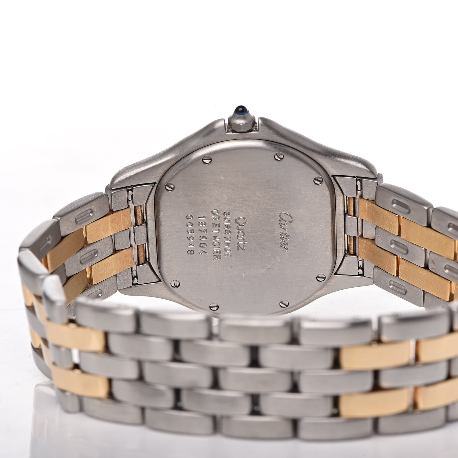 Cartier Stainless Steel 18K Yellow Gold 33mm Cougar Quartz Watch 5 of 6