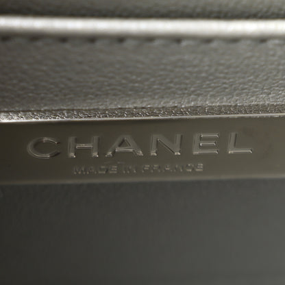 Chanel Mirror Calfskin Small Top Handle Clutch With Chain Silver 6 of 11