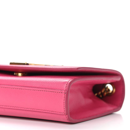 Saint Laurent Grain De Poudre Small Monogram Kate Satchel Bubblegum 9 of 12
