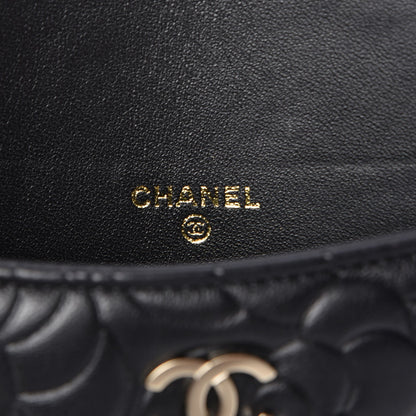 Chanel Lambskin Camellia Embossed iPad Case Black 6 of 9