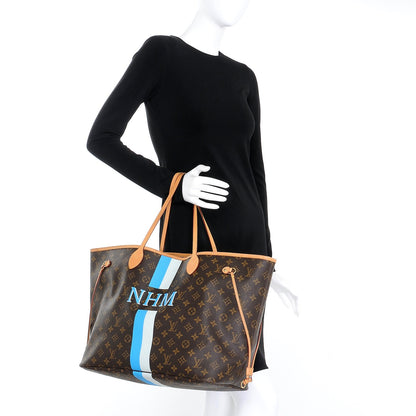 Louis Vuitton Monogram My LV Heritage Neverfull GM Blue Clair White 2 of 7