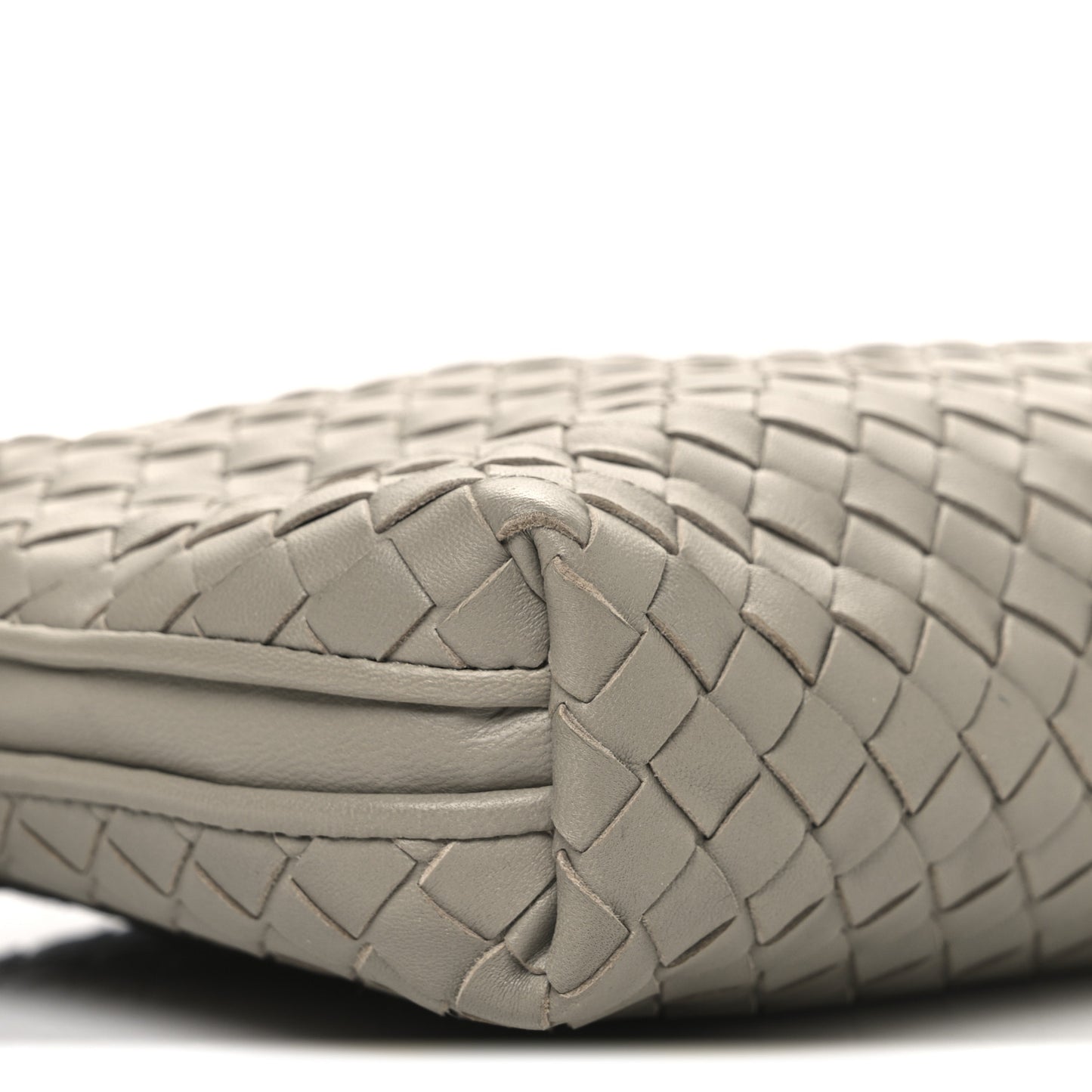 Nappa Intrecciato Nodini Crossbody Messenger Steel