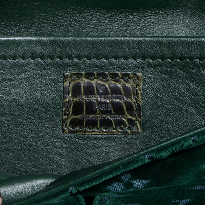 Louis Vuitton Monogram Velours Clyde Green 6 of 7