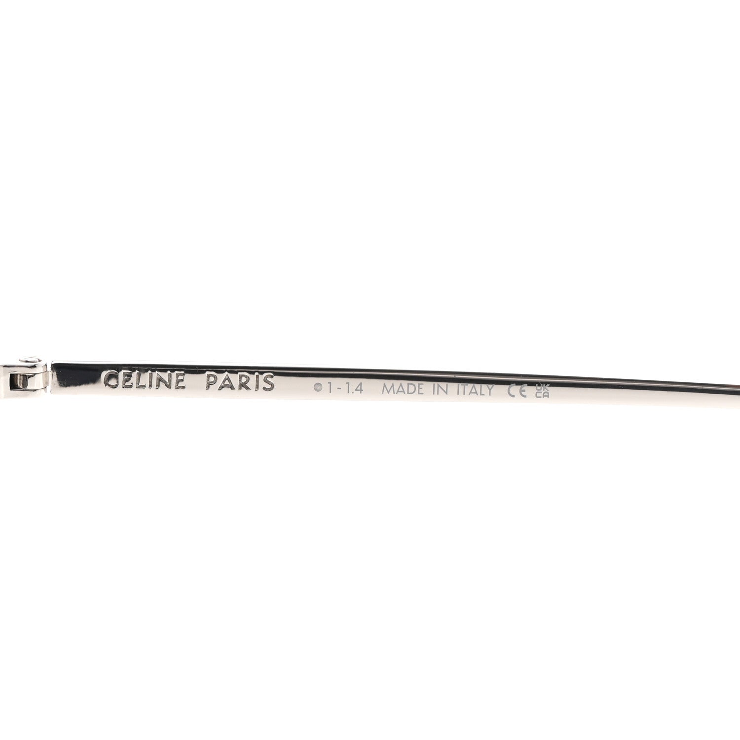 Celine Metal Rhinestone Sunglasses CL40284U Silver 5 of 7