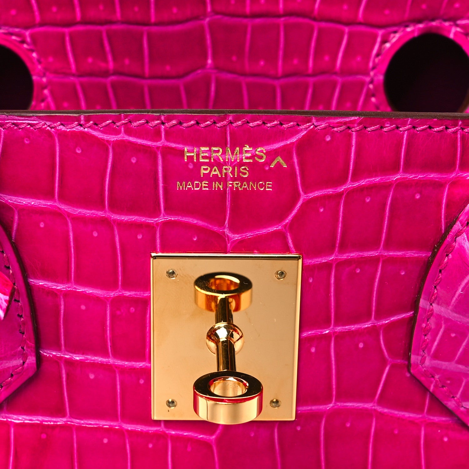 Hermes Shiny Porosus Crocodile Birkin 30 Rose Scheherazade 6 of 9