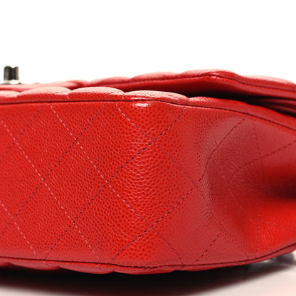 Chanel Caviar Quilted Medium Double Flap Red 10 of 10