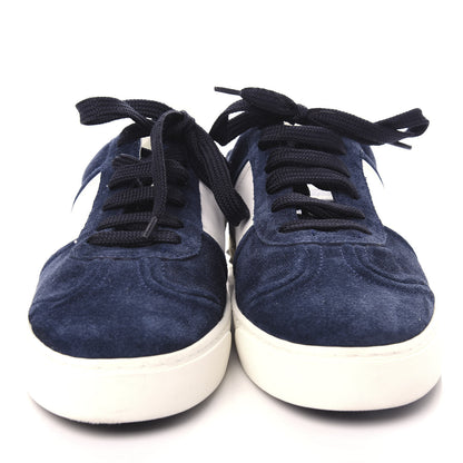 Valentino Garavani Suede Flycrew Sneakers 39.5 Marine White 5 of 10