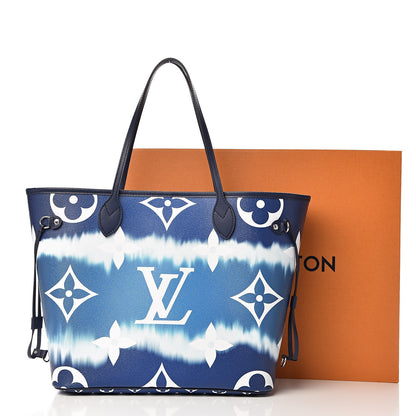 Louis Vuitton Monogram Escale Neverfull MM Blue 12 of 12
