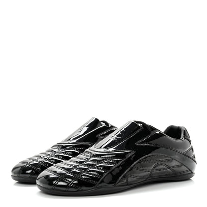 Balenciaga Patent Polyurethane Womens Zen Sneakers 38 Black 3 of 8