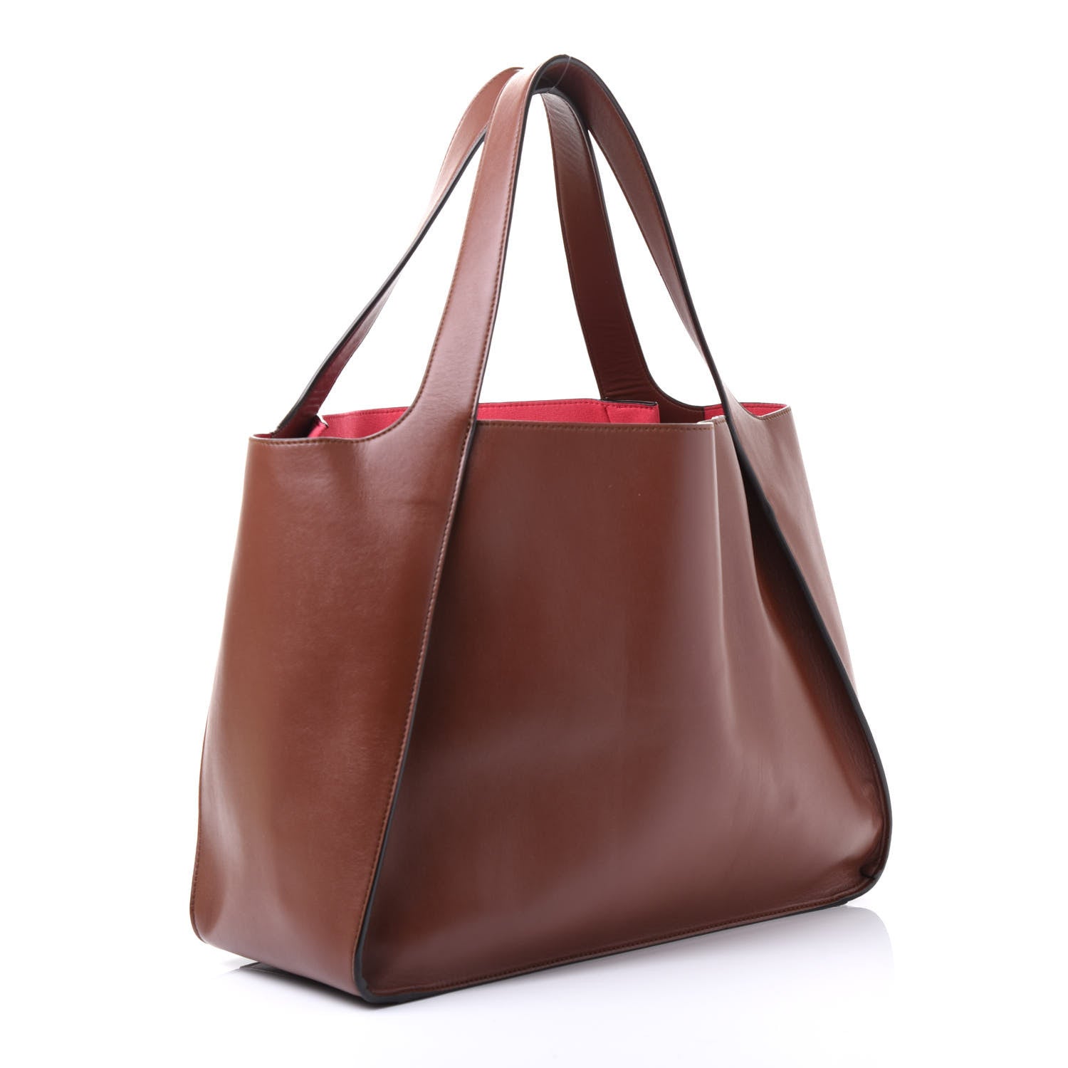 Stella McCartney Eco Alter Nappa East West Perforated Tote Brown 2 of 10