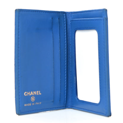 Chanel Lambskin Quilted Card Holder Wallet Blue 5 of 19