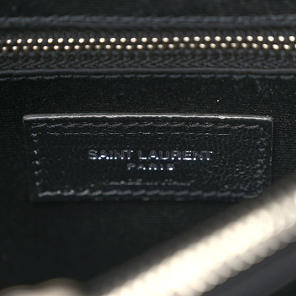 Saint Laurent Calfskin Y Quilted Monogram Medium Loulou Chain Satchel Black 6 of 10