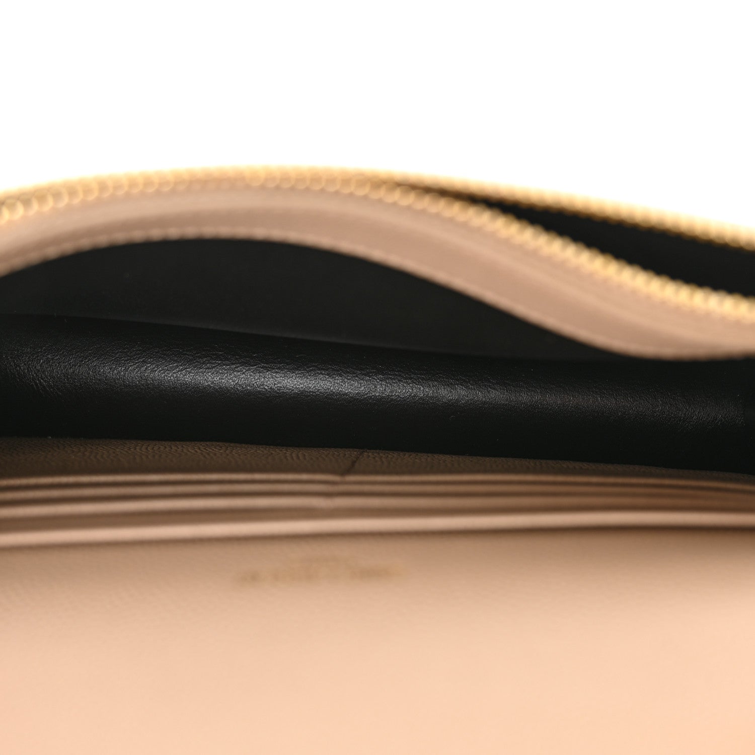 Saint Laurent Grain De Poudre Classic Monogram Kate Tassel Chain Wallet Dark Beige 5 of 12