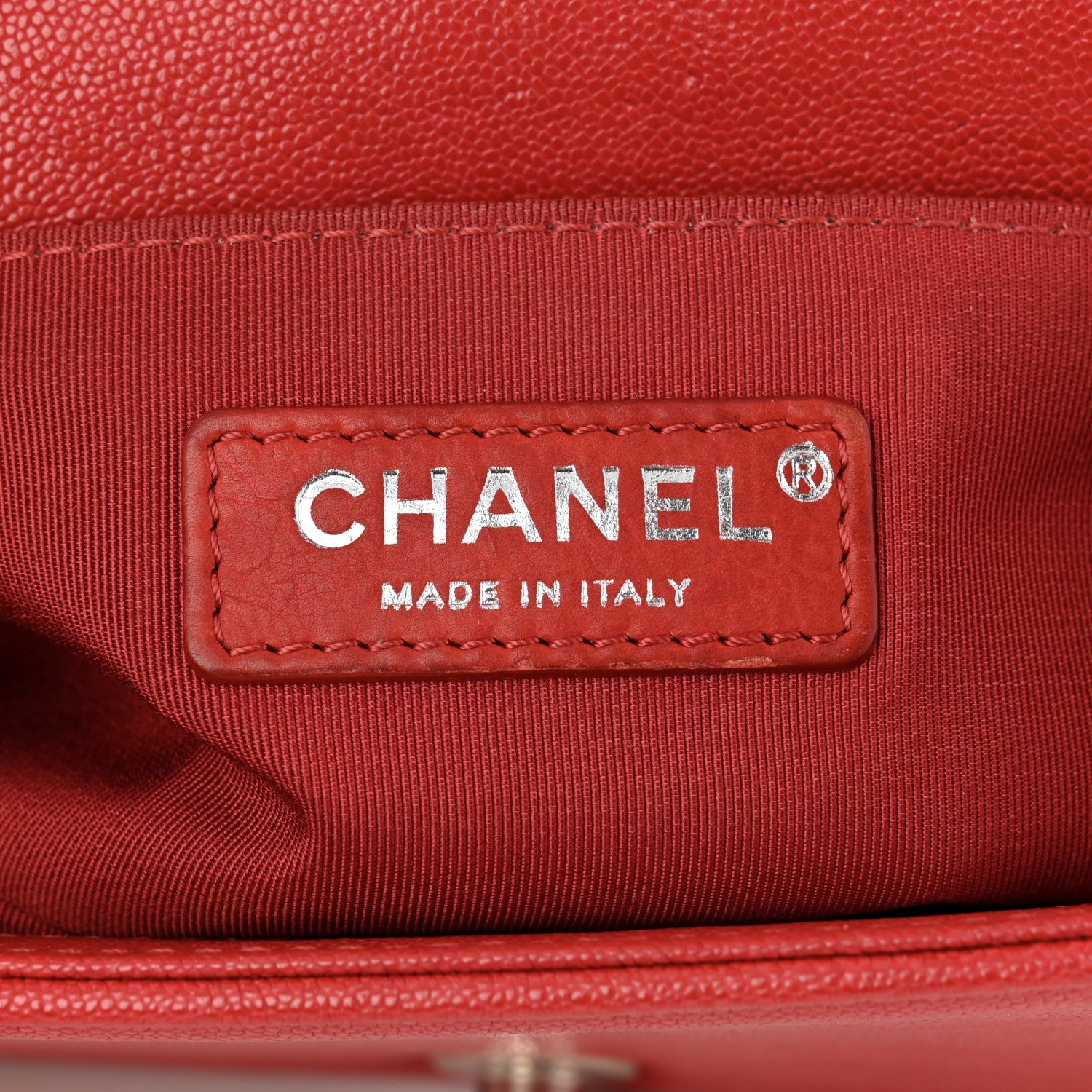 Chanel Caviar Quilted Small Boy Flap Red 6 of 11