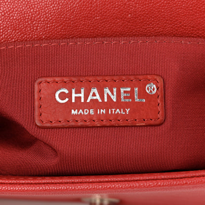 Chanel Caviar Quilted Small Boy Flap Red 6 of 11