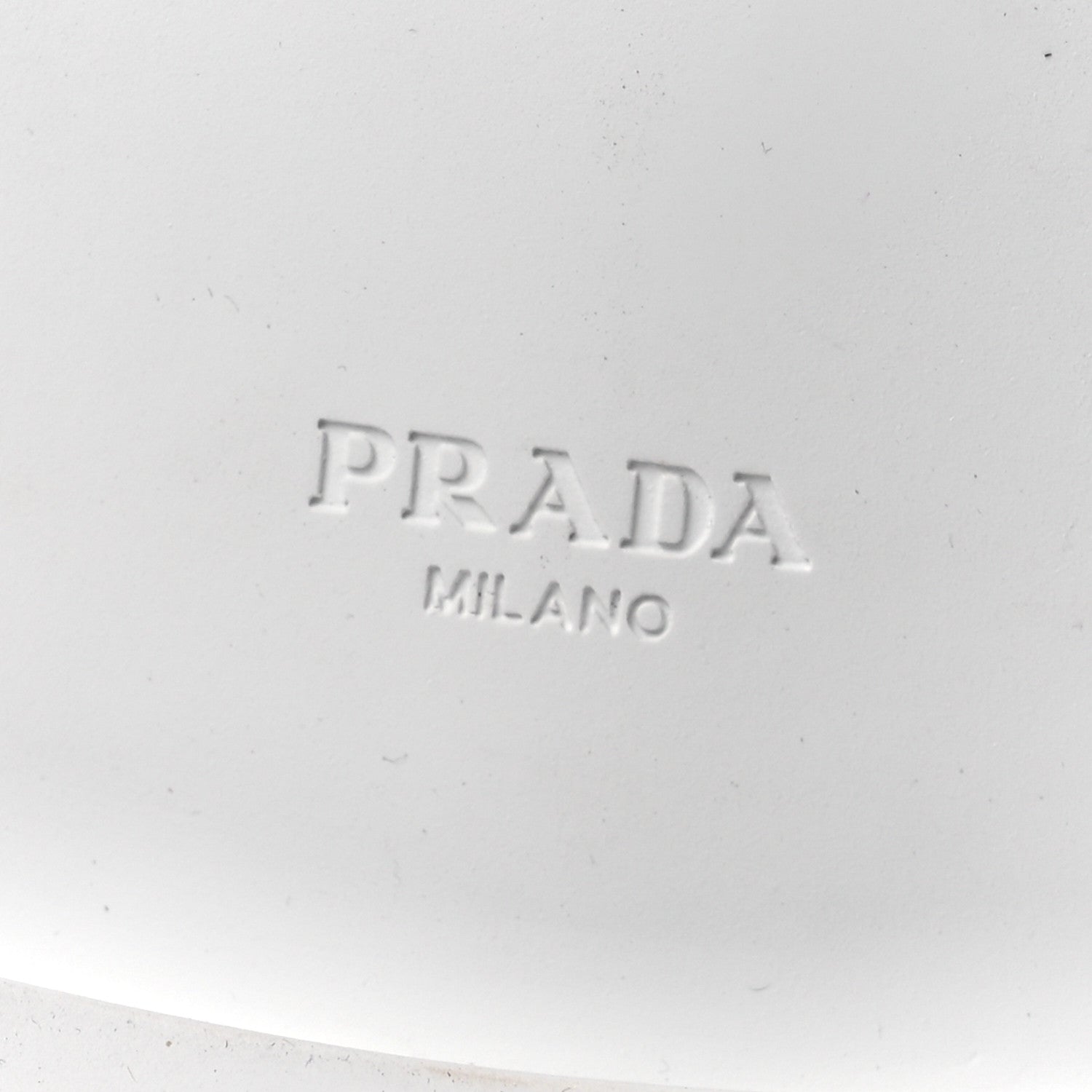 Prada Spazzolato Triangle 50mm Loafers 41 White 8 of 12