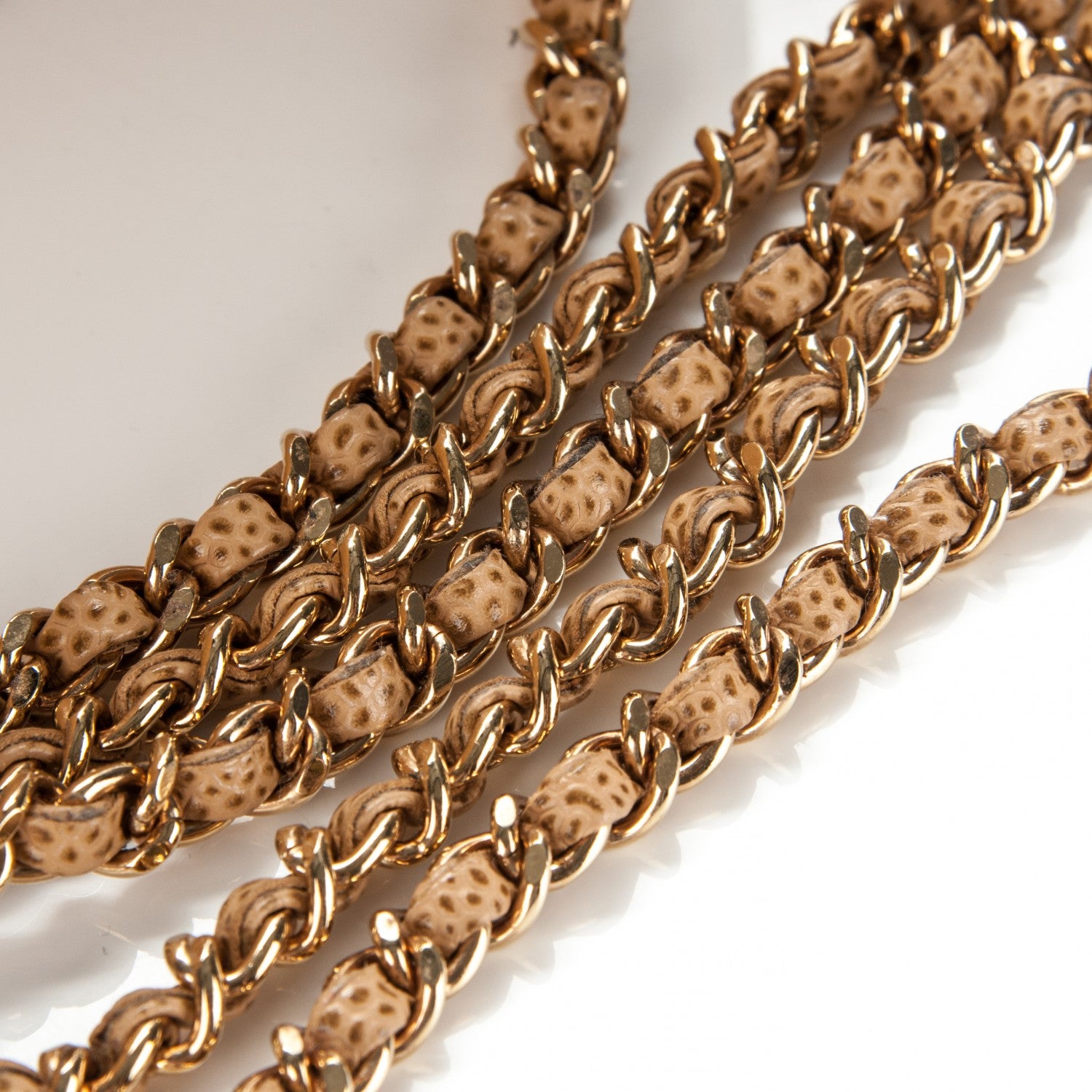 Chanel Caviar Timeless CC Wallet On Chain WOC Beige 5 of 9