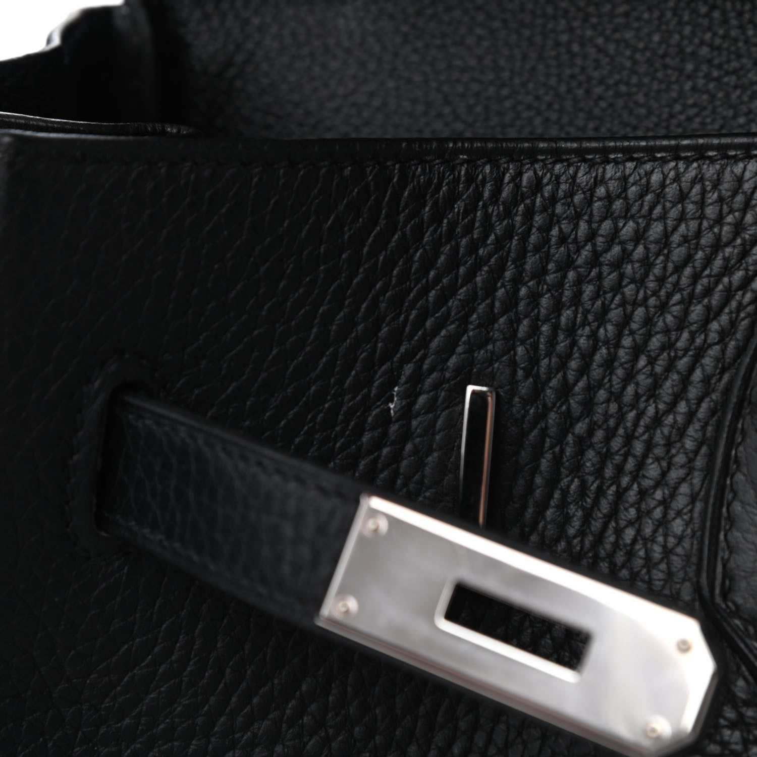 Hermes Taurillon Clemence Birkin 35 Black 8 of 11