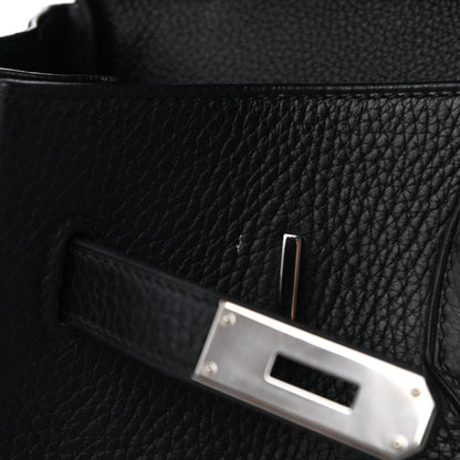 Hermes Taurillon Clemence Birkin 35 Black 8 of 11