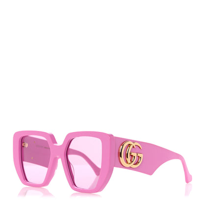 Gucci Acetate Square Frame Sunglasses GG0956S Pink 1 of 8