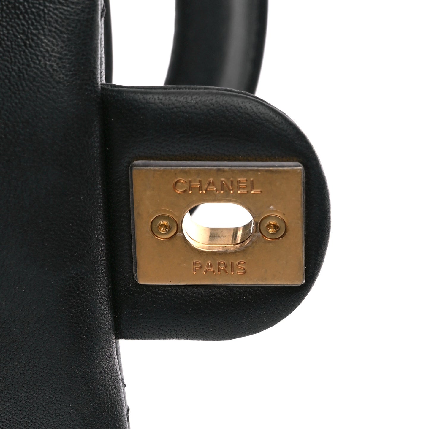 Caviar Lambskin Quilted In The Loop Bowling Bag Black
