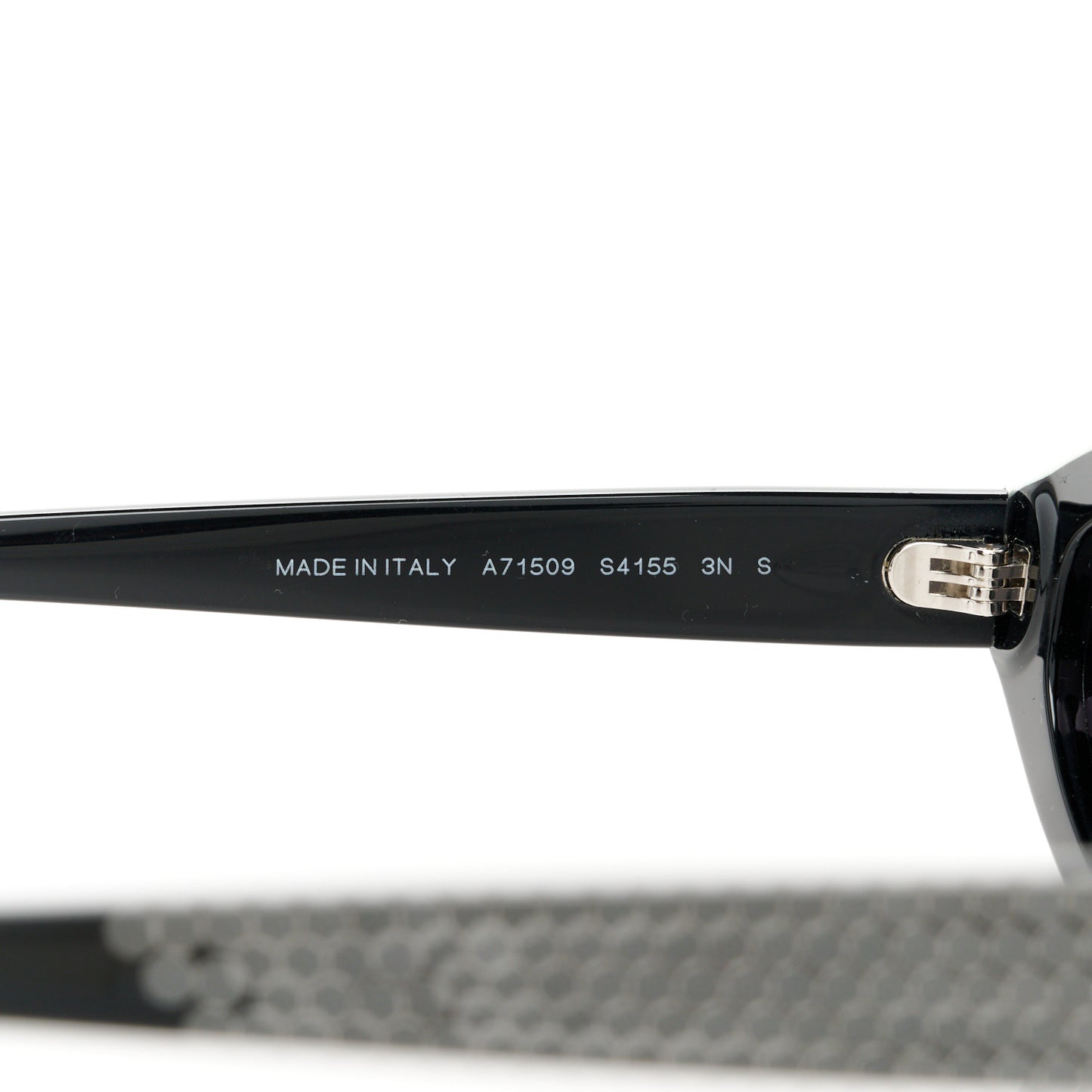 Acetate Strass Oval Sunglasses A71509 Black