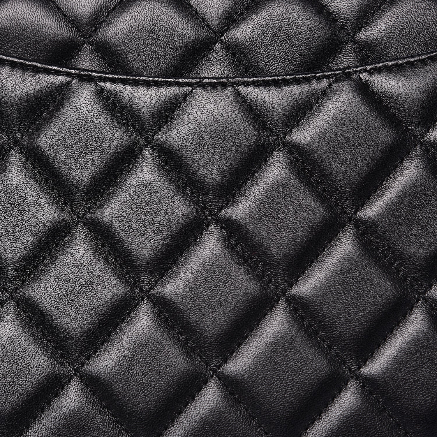 Chanel Lambskin Quilted Clutch With Chain Flap Black 9 of 13