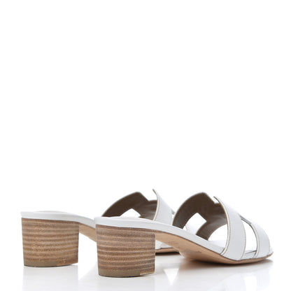 Hermes Calfskin Oasis Sandals 36 White 4 of 15