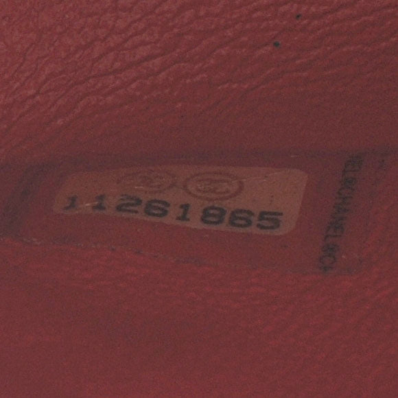 Chanel Lambskin Perforated Double Flap Medium Red 4 of 9