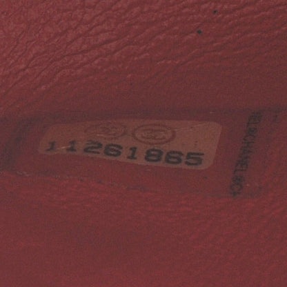 Chanel Lambskin Perforated Double Flap Medium Red 4 of 9