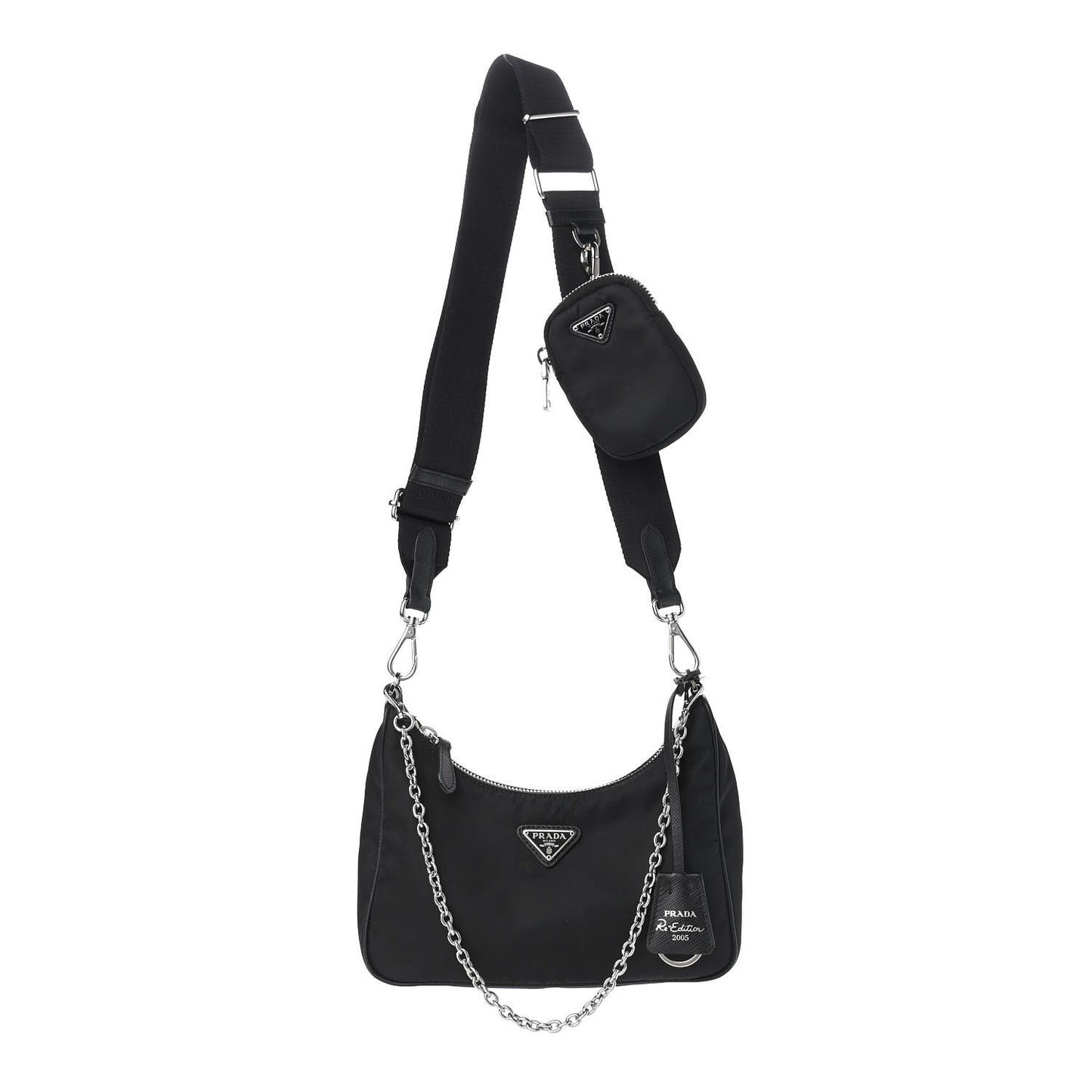 Nylon Re-Edition 2005 Shoulder Bag Black