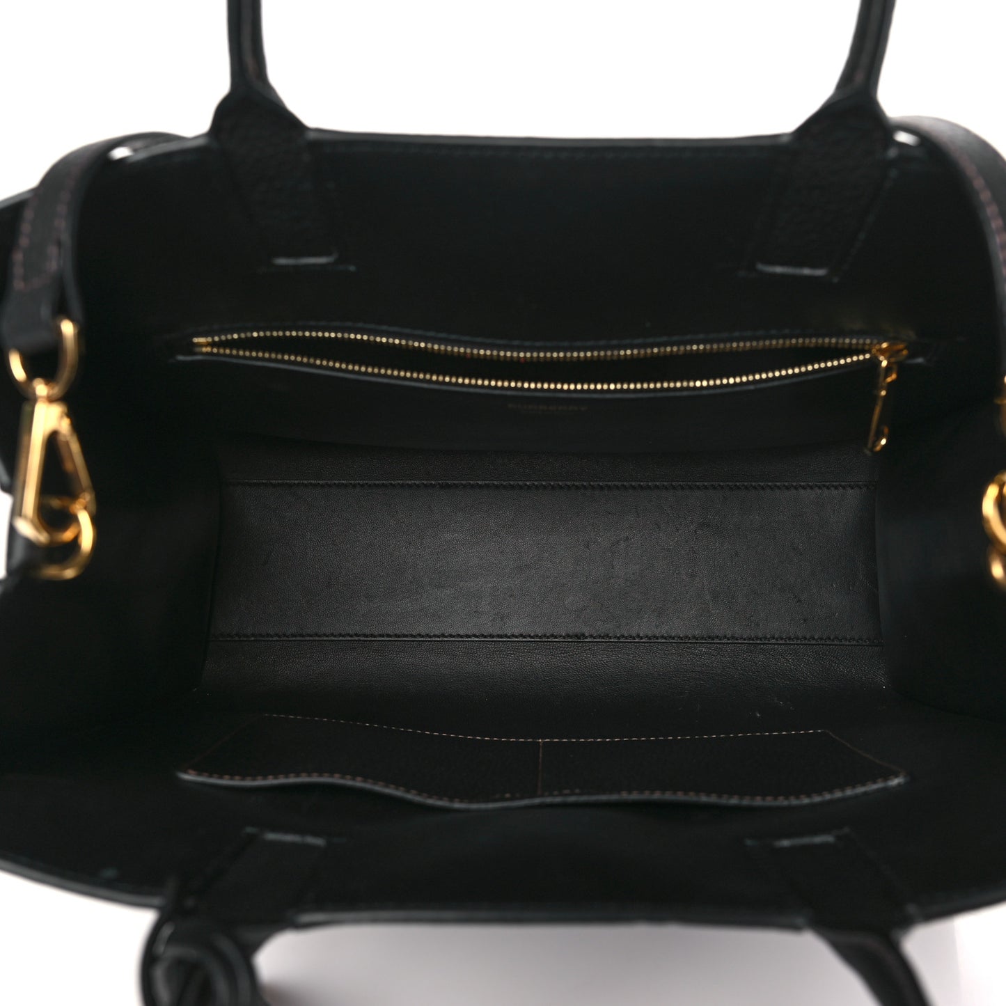 Grained Calfskin Small Frances Tote Black