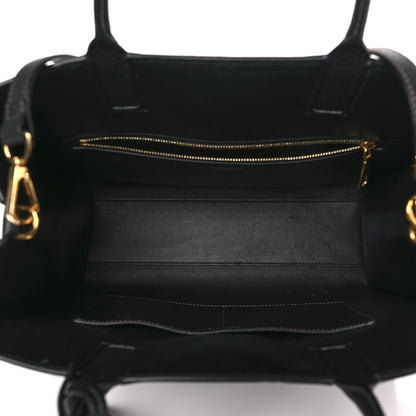 Burberry Grained Calfskin Small Frances Tote Black 5 of 8