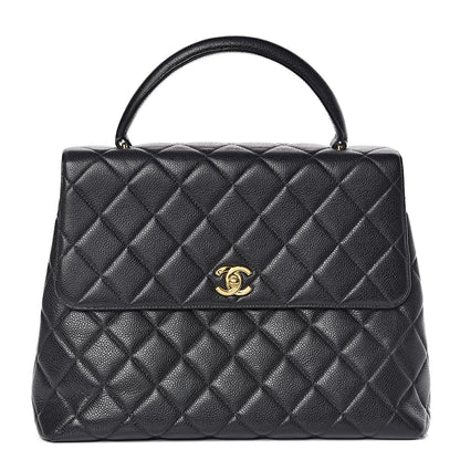 Chanel Caviar Quilted Jumbo Kelly Flap Black 1 of 11