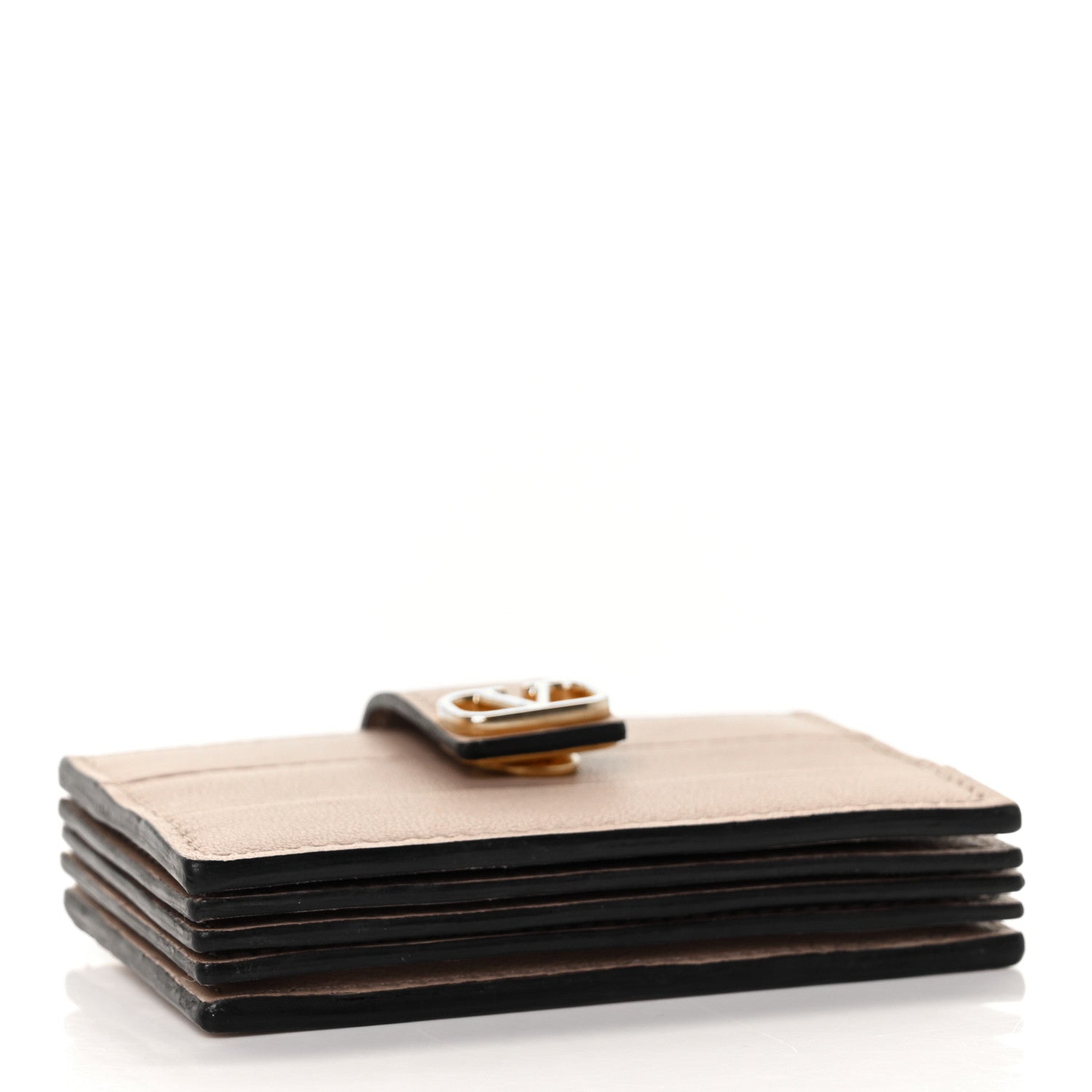 Valentino Garavani Calfskin Accordion Card Holder Rose Cannelle 4 of 8