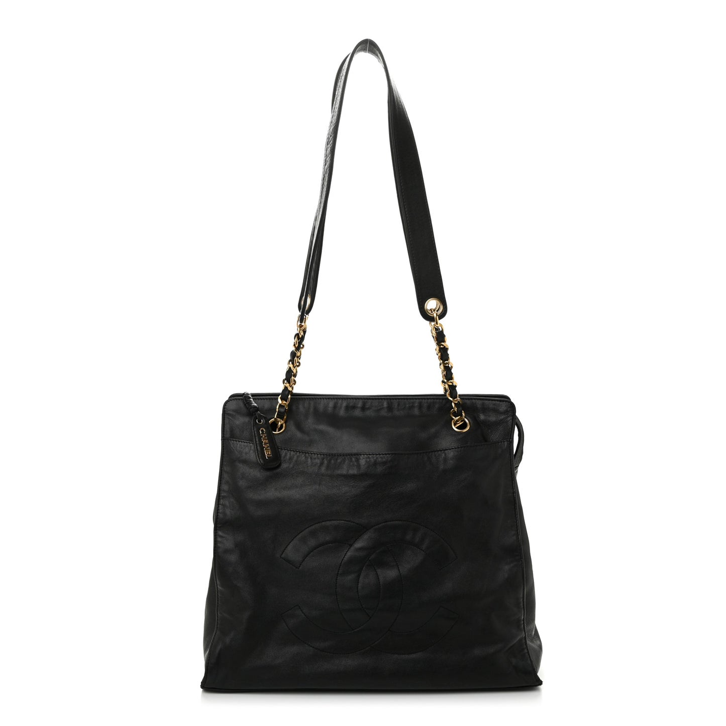 Lambskin CC Shoulder Bag Black
