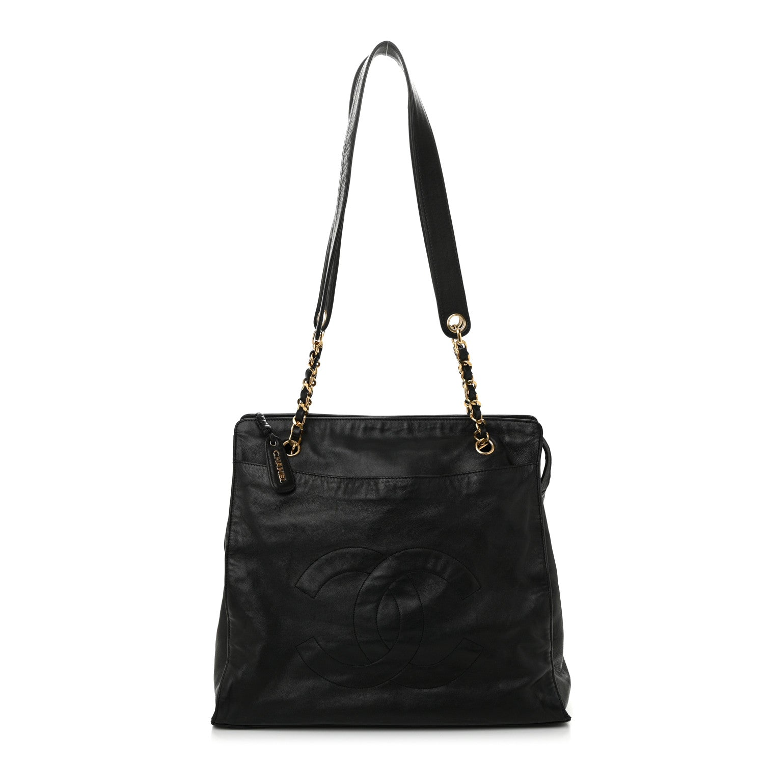 Chanel Lambskin CC Shoulder Bag Black 1 of 12