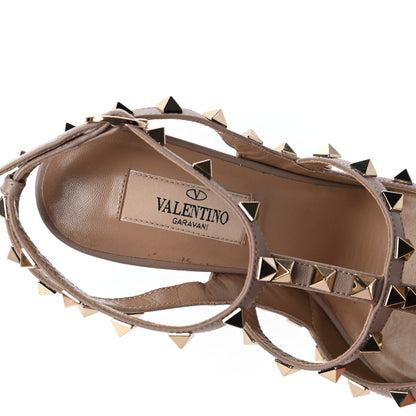 Valentino Garavani Patent Rockstud Ankle Strap 100mm Pumps 37 Rock Pink Poudre 7 of 11