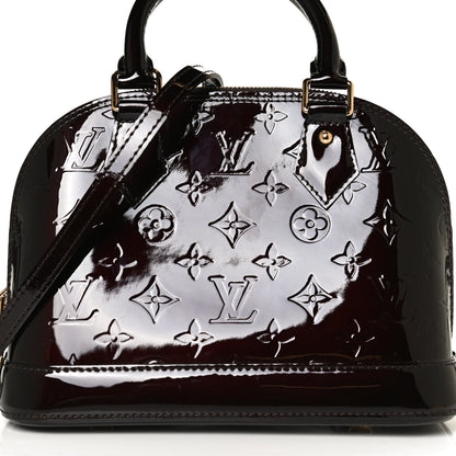 Louis Vuitton Vernis Alma BB Amarante 6 of 8