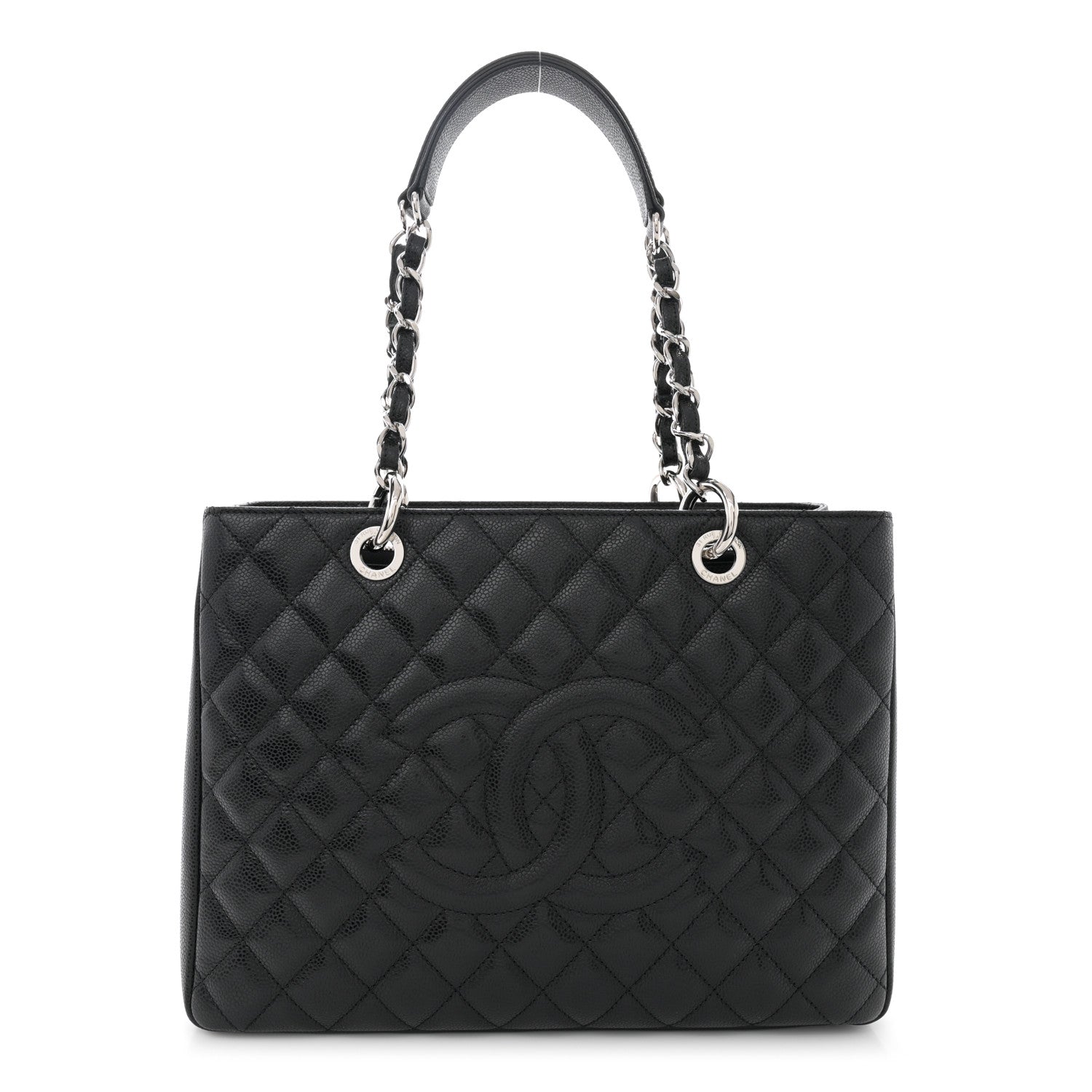 Chanel Caviar Quilted Grand Shopping Tote GST Black 1 of 13