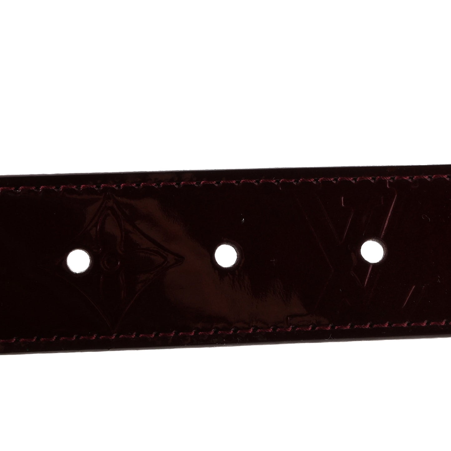 Vernis LV Frame Belt 90 36 Rouge Fauviste