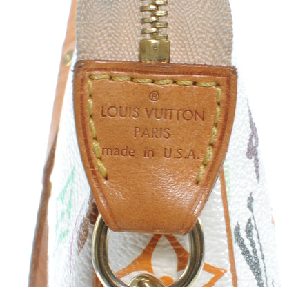 Louis Vuitton Monogram Multicolor Pochette Accessories White 5 of 8