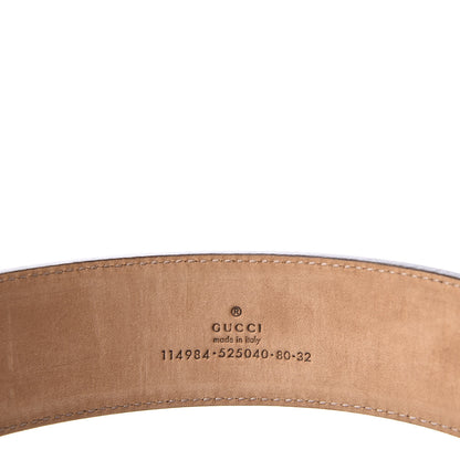 Gucci Calfskin Web Interlocking G Belt 80 32 Dark Brown 5 of 7