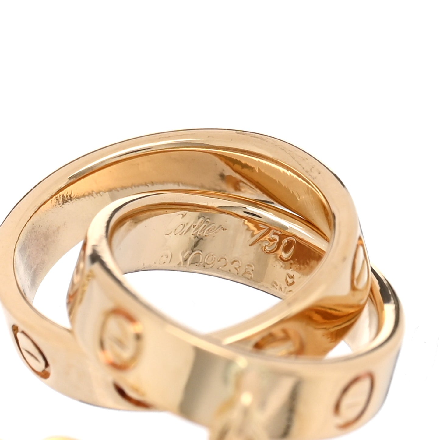 18K Yellow Gold Interlocking LOVE Bracelet