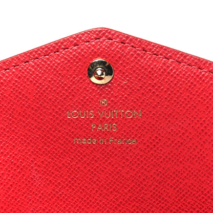Louis Vuitton Damier Ebene Studded Sarah Wallet NM Cherry 6 of 7