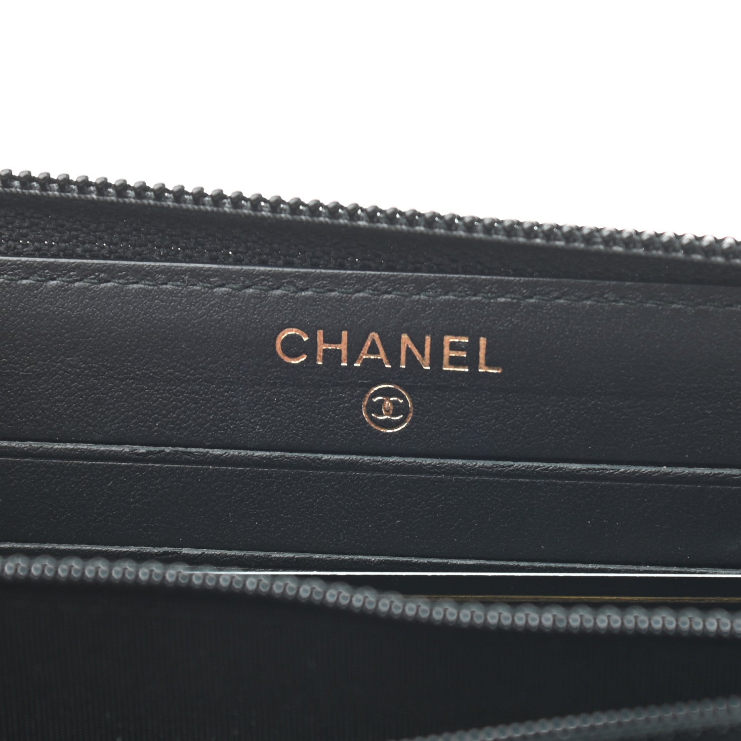 Chanel Caviar Quilted Small Boy Zip Around Wallet Black 6 of 8