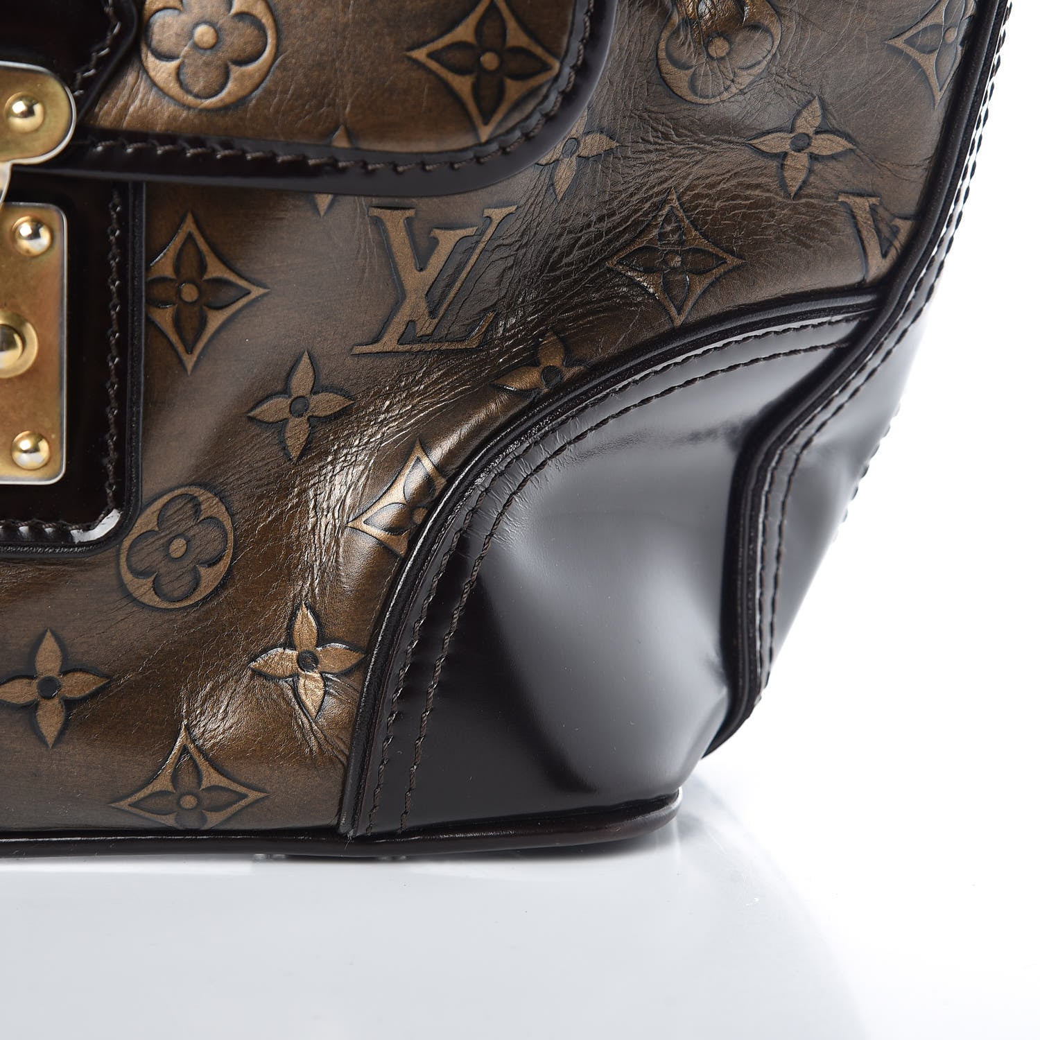 Louis Vuitton Monogram Embossed Sergent PM Bronze 10 of 15