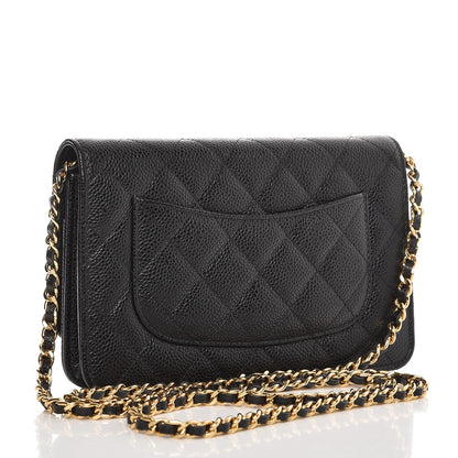Chanel Caviar Quilted Wallet On Chain WOC Black 3 of 9