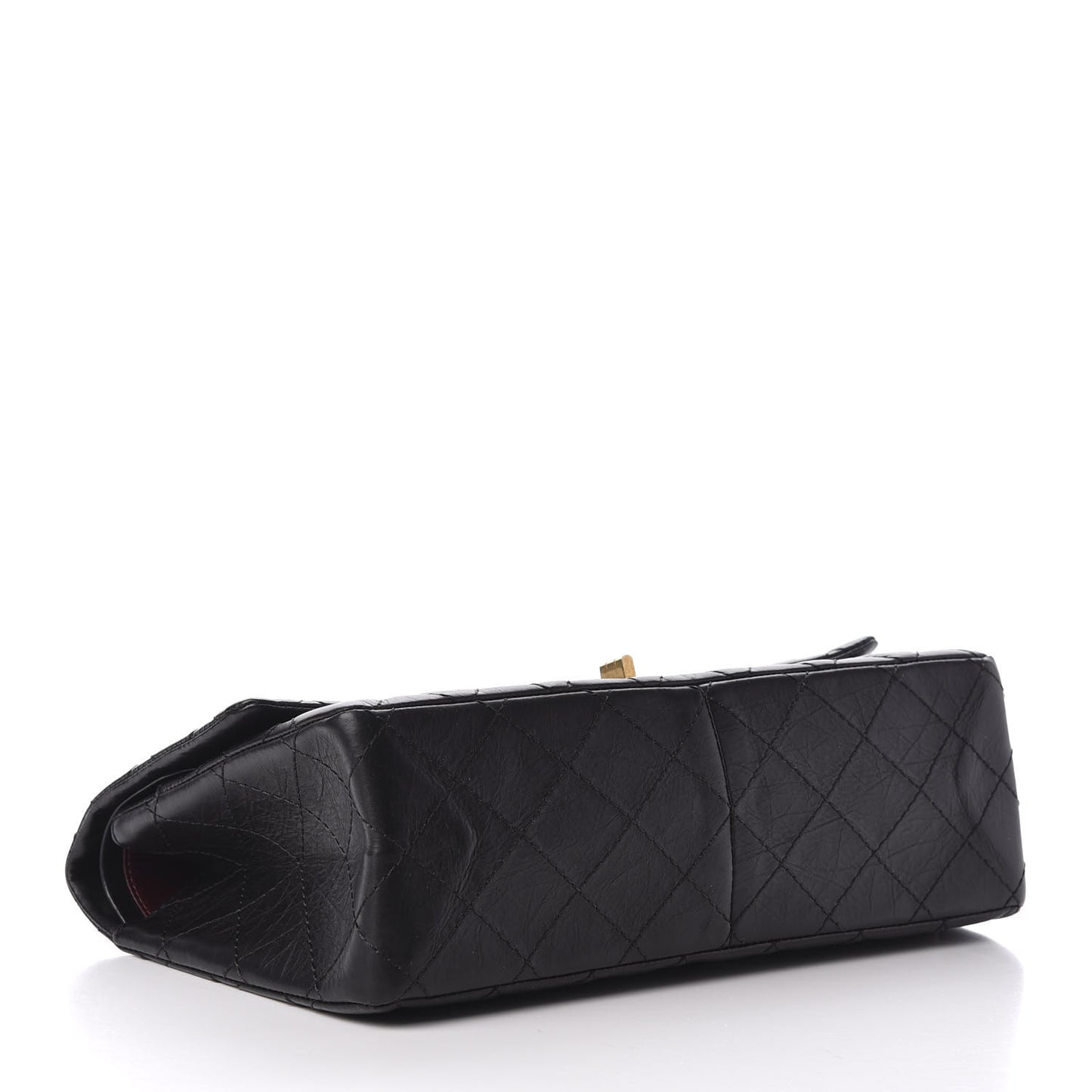 Aged Calfskin Quilted 2.55 Reissue 226 Flap Black