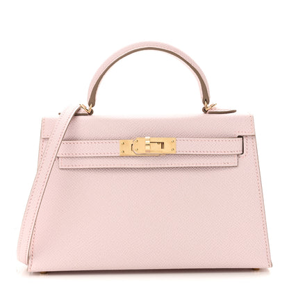 Hermes Epsom Horseshoe Mini Kelly Sellier 20 Mauve Pale 8 of 11